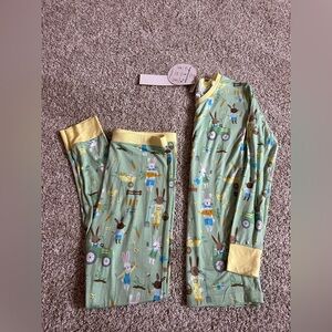 NWT - Little Sleepies - Bunny & Farm Print Bamboo Pajama Set - Size 12/14